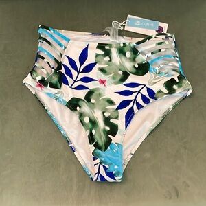 Cupshe high waist floral bikini (bottoms only)